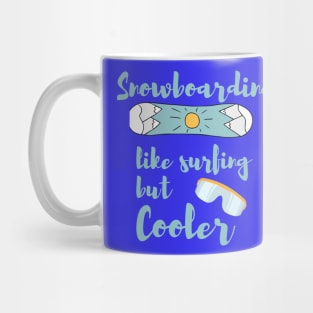 Lispe Snowboarding Like Surfing but Cooler Mug